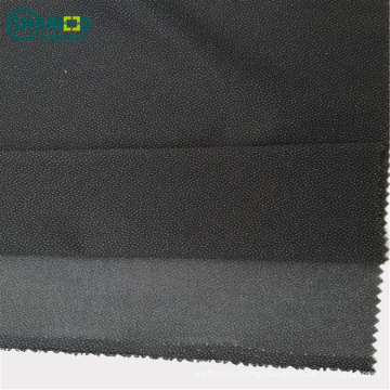 High Quality Double Side Coating Plain Woven Interlining Textile for Women's Chiffon Georgette Suit